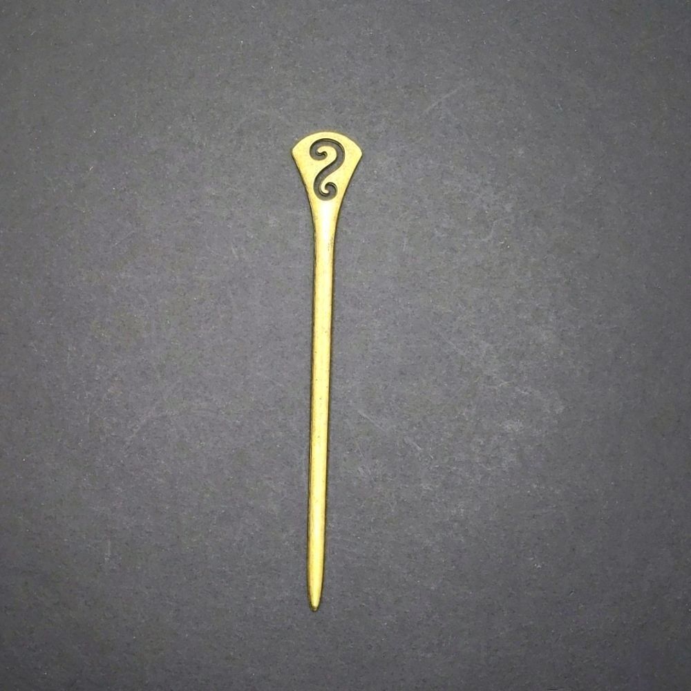 BRONZE hair accessory chopstick bun holder